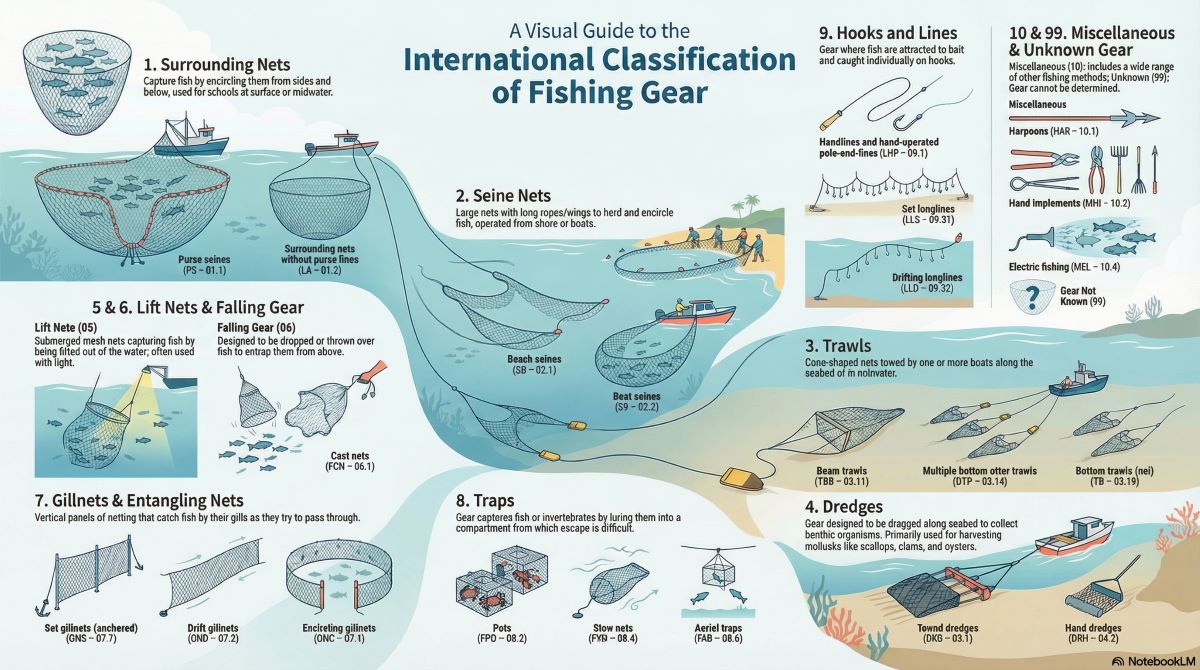 FAO international fishing gear classification system